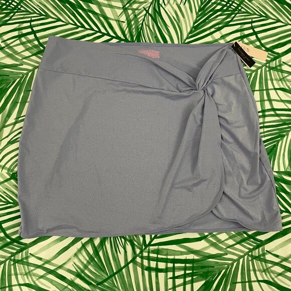 Victoria's Secret Purple Metallic Sarong Cover Up Skirt Size XL/XXL - Picture 1 of 4